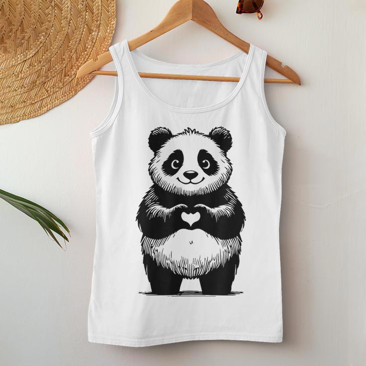 I Love Pandas 面白い、パンダが大好き レディースタンクトップ 面白い贈り物