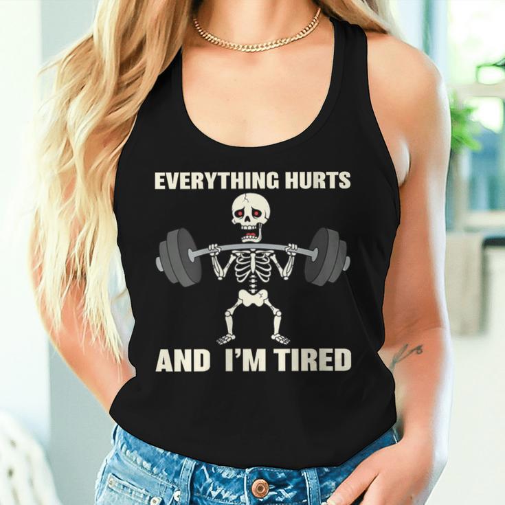 Humor Fitness Y Gimnasio Regalo Divertido Para Deportistas Cuello Camiseta sin mangas para mujer Regalos para ella