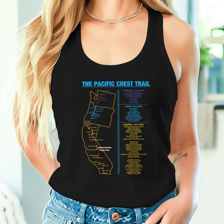 Pacific Crest Trail Thru ハイキングシャツギフト。男性にも女性にも。 レディースタンクトップ 彼女への贈り物