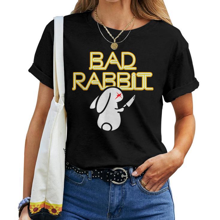 Bad Rabbit Bunny Avec Couteau Hater T-shirt femme
