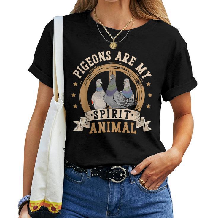 Las Palomason Mi Espíritu Animal Regalos Para Una Paloma Fanciers Camiseta de mujer