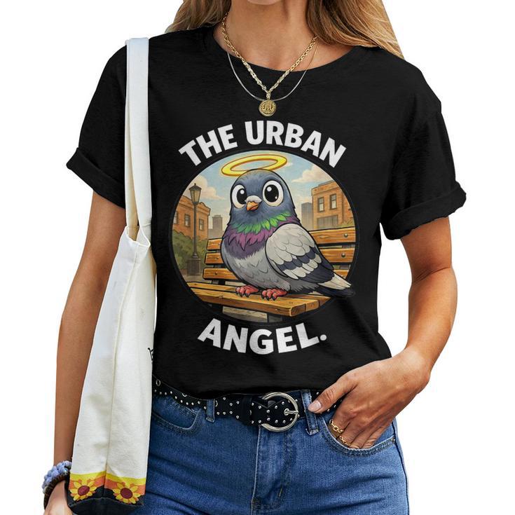 Palomas De Apoyo Paloma Urbana Irónica Camiseta de mujer