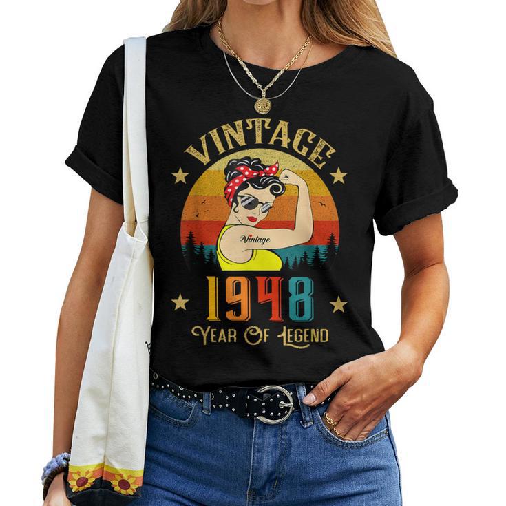 Vintage 1948 Anniversaire S 78 Ans Drôleintage 1948 T-shirt femme