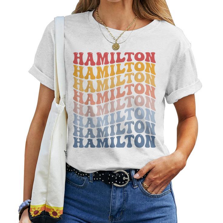Hamilton City Groovy Retro Camiseta de mujer