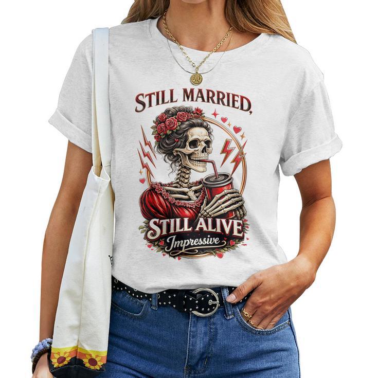 Till Marriedtill Alivequelette Impressionnant T-shirt femme
