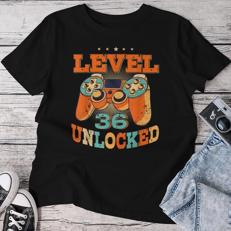 36歳の誕生日プレゼント 36歳 男性と女性、ビデオゲーム 1985年生まれ レディースTシャツ 面白い贈り物