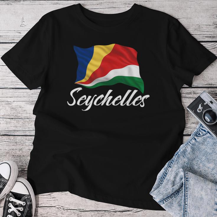 セイシェル 国旗 セイシェル アフリカ 愛国心 男性 女性 キッズ レディースTシャツ 面白い贈り物