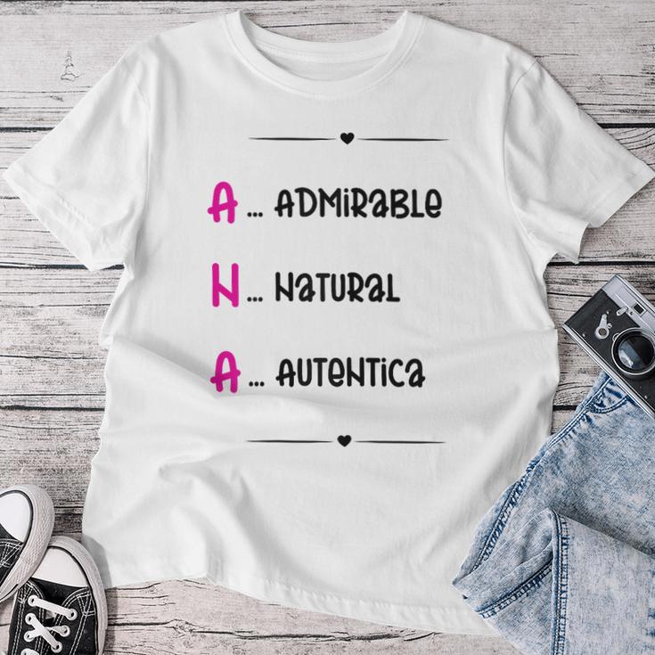 Ana Regalo Personalizado Nombre Ana Chica Camiseta de mujer Regalos divertidos