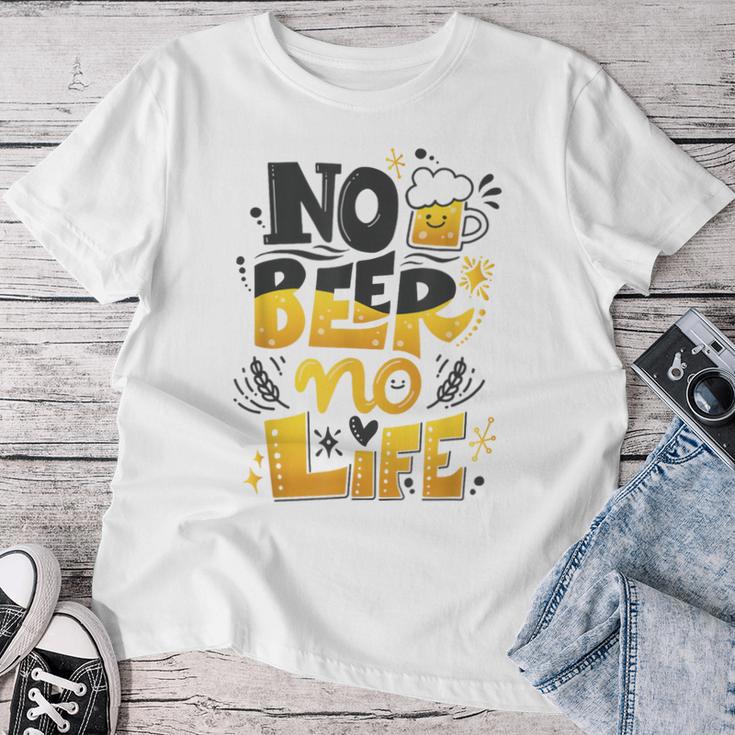 Beer Lover ビールが好きすぎる No Beer No LifeEr2 レディースTシャツ 面白い贈り物