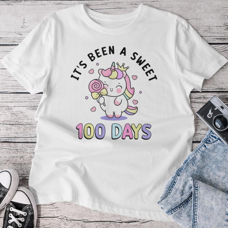 It's Been Aweet 100 Days Ofchool コスチューム ガールズ ユニコーン レディースTシャツ 面白い贈り物