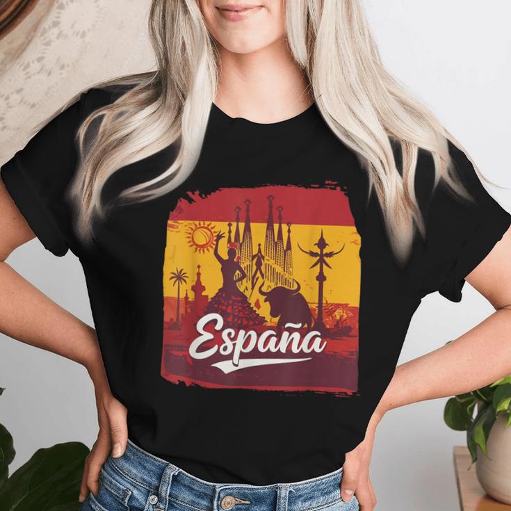 スペイン 女性 フラメンコ スペイン闘牛 男性 レディースTシャツ 彼女への贈り物