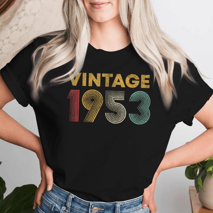 ヴィンテージ 1953 73歳の誕生日プレゼント 男性 女性 73歳 レディースTシャツ 彼女への贈り物