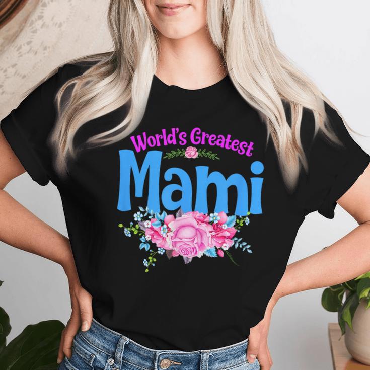 世界一偉大なマミさん-おばあちゃん レディースTシャツ 彼女への贈り物