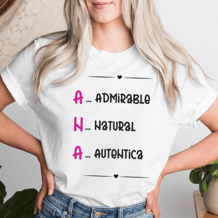 Ana Regalo Personalizado Nombre Ana Chica Camiseta de mujer Regalos para ella