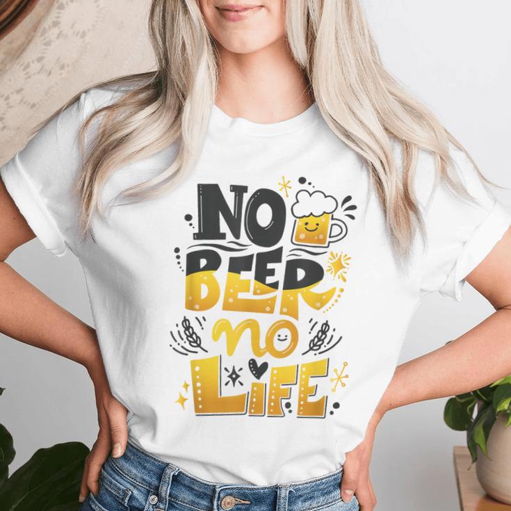 Beer Lover ビールが好きすぎる No Beer No LifeEr2 レディースTシャツ 彼女への贈り物