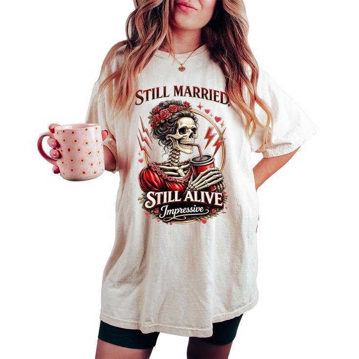 Till Marriedtill Alivequelette Impressionnant T-shirt oversize confortable pour femme