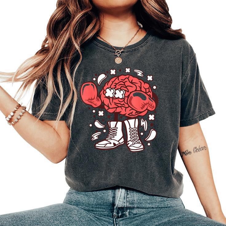 Divertente Boxertampa Grafica Con Cervello Regalo Per Uomini Donne Bambini Papà Mamma T-shirt comoda oversize da donna