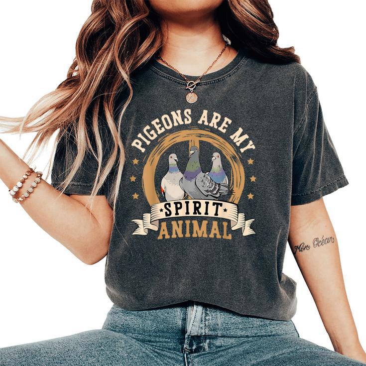 Las Palomason Mi Espíritu Animal Regalos Para Una Paloma Fanciers Camiseta extragrande cómoda para mujer
