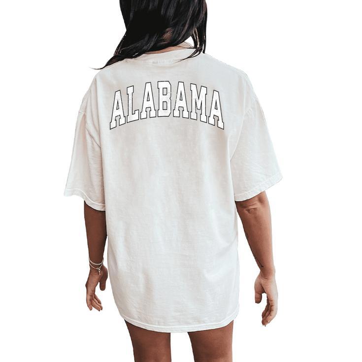 Alabama Al Vintage Sports Boy Girl Women's Oversized Comfort T-Shirt Back Print
