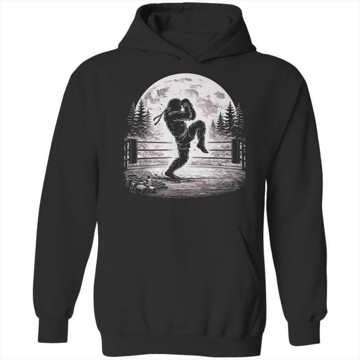 Bigfoot Muay Thai Boxer Martial Arts Sasquatch Unisex Hoodie