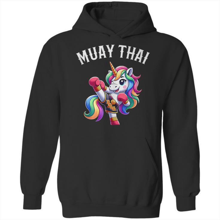 Cute Muay Thai Unicorn Unisex Hoodie