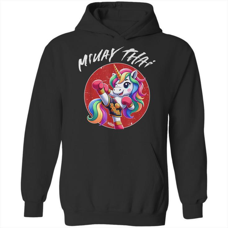 Cute Thai Boxing And Muay Thai Unicorn Unisex Hoodie