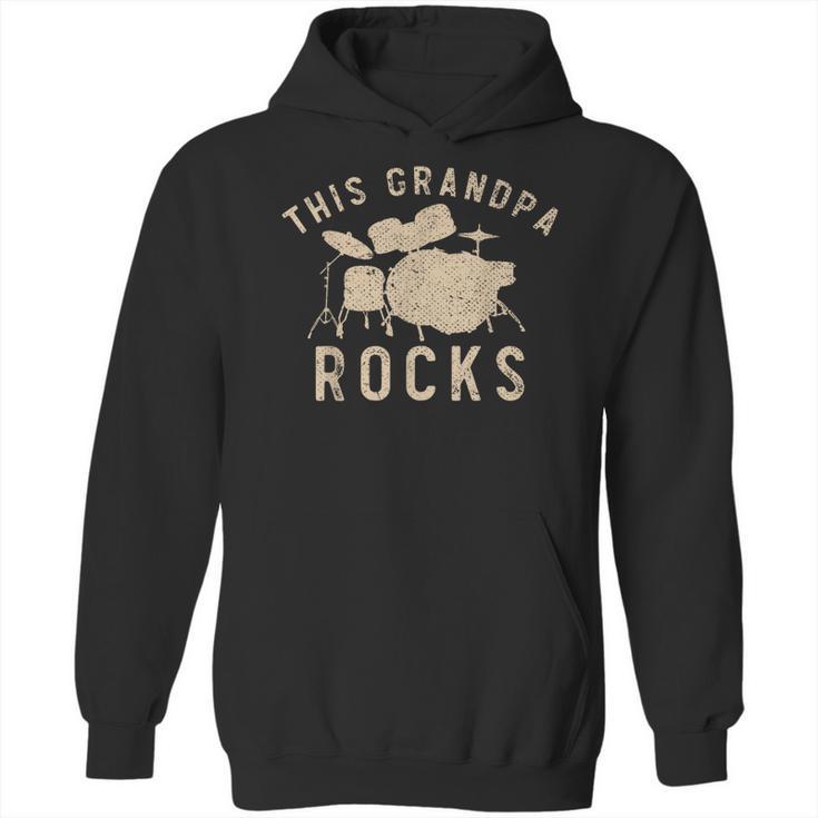 Dieser Opa Rockt Trommzeuger Drummer Musik Drum Kit Unisex Hoodie