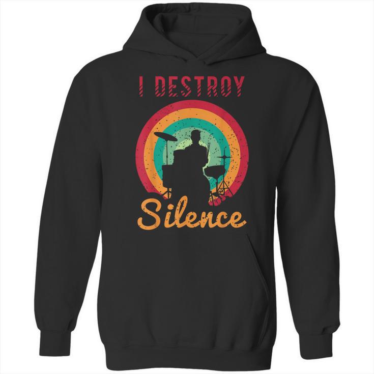 Drum Kit Tshirt For a Drummer With Percussion Instruments Unisex Hoodie