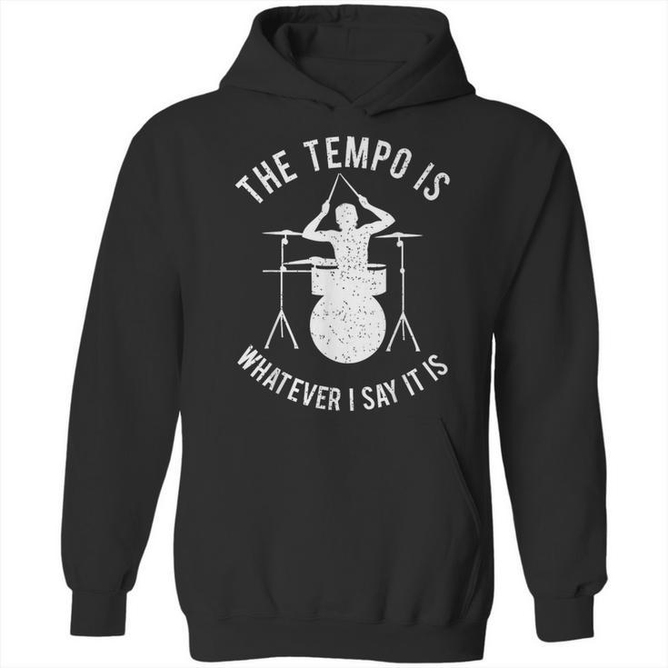 Drum Kit Graphic For a Drummer With Percussion Instruments Unisex Hoodie