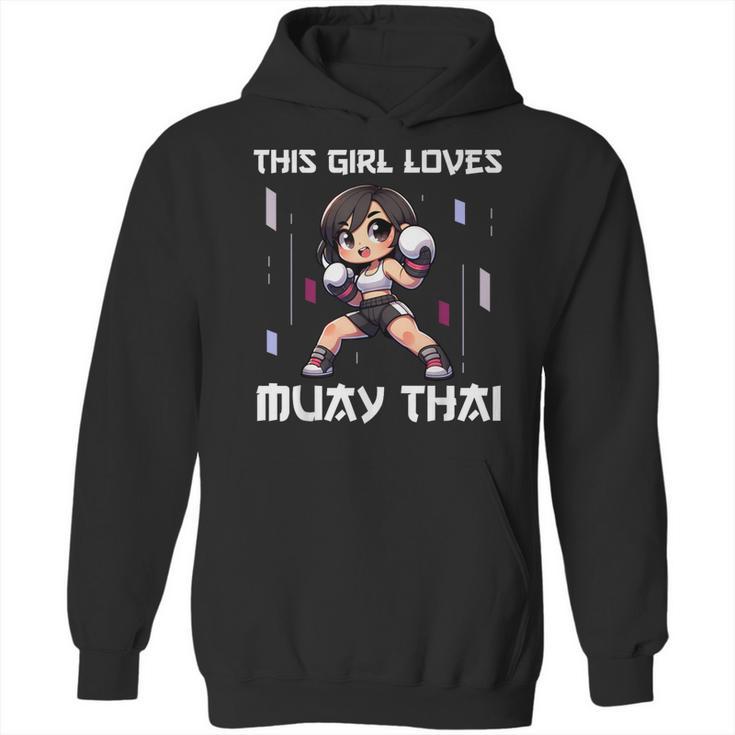 This Girl Loves Muay Thai Muay Thai Girls Kids Unisex Hoodie