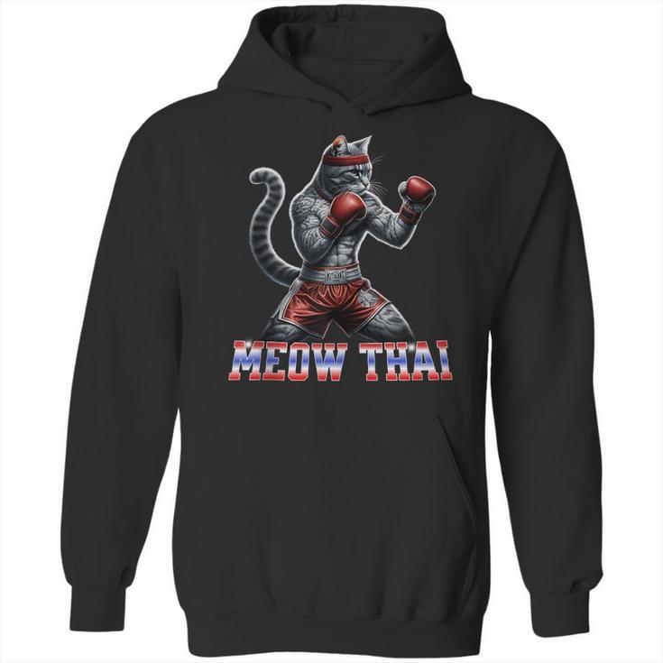 Muay Thai Cat Meow Thai Boxing Unisex Hoodie