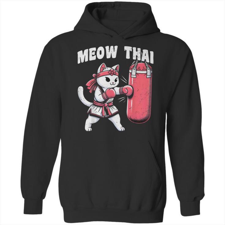 Muay Thai Cat Meow Thai Women Neko Costume Muay Thai Unisex Hoodie