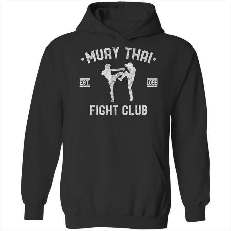 Muay Thai Fight Club Kickboxing Fighters W T-Shirt Unisex Hoodie
