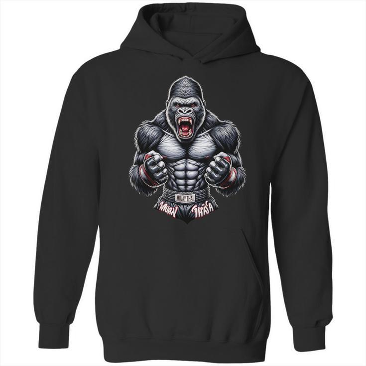 Muay Thai Gorilla Thai Boxing And Fighting Unisex Hoodie