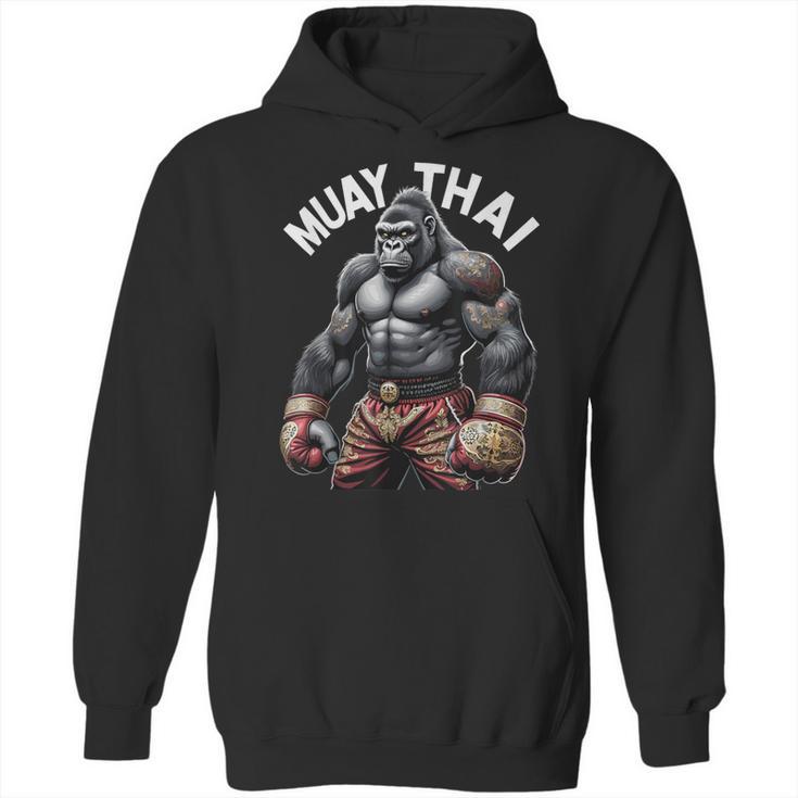 Muay Thai Gorilla Strength Power Fighter Unisex Hoodie