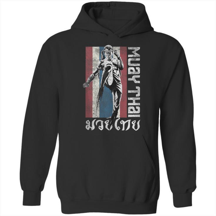 Muay Thai Shirt Thailand Flag Martial Arts Shirt Unisex Hoodie