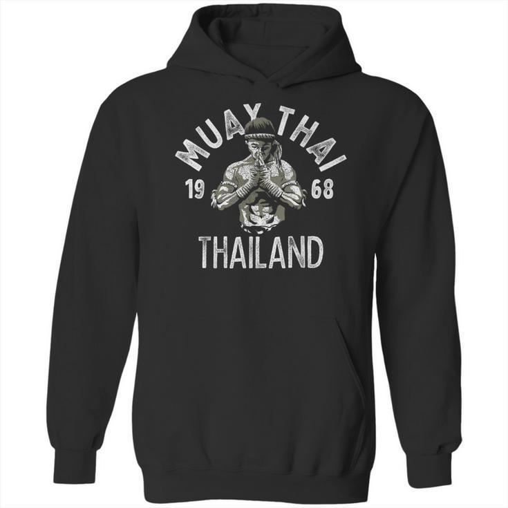 Muay Thai Thailand Vintage Tiger Fighter Training Small Unisex Hoodie