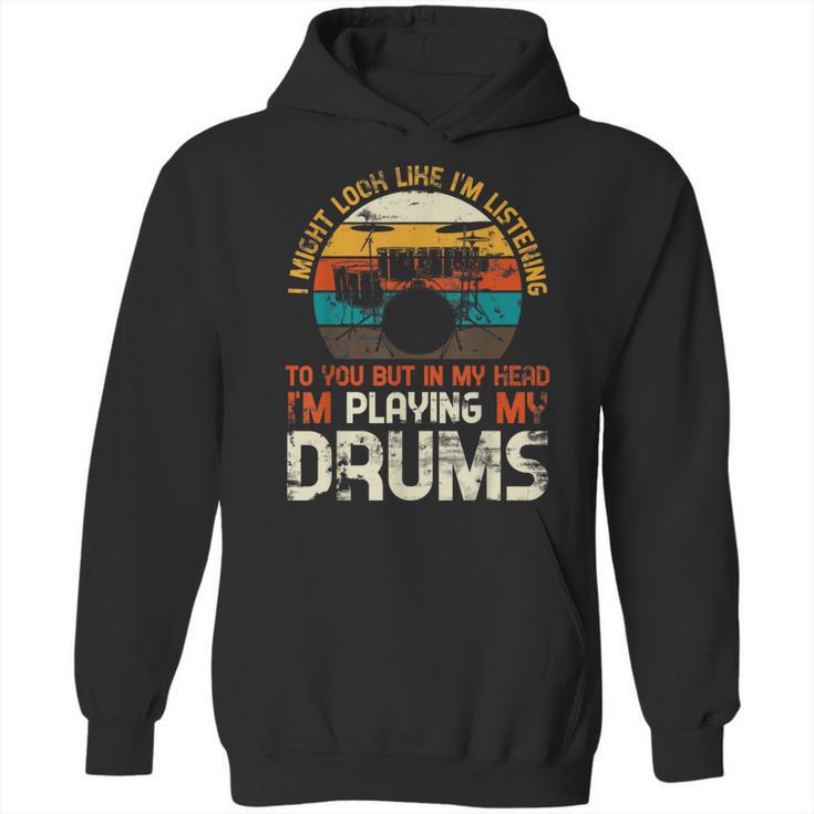Musician Drummer Music Lover Drum Kit Unisex Hoodie