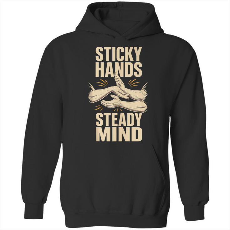 Sticky Hands Steady Mind Muay Thai Boxing Sleeveless Unisex Hoodie
