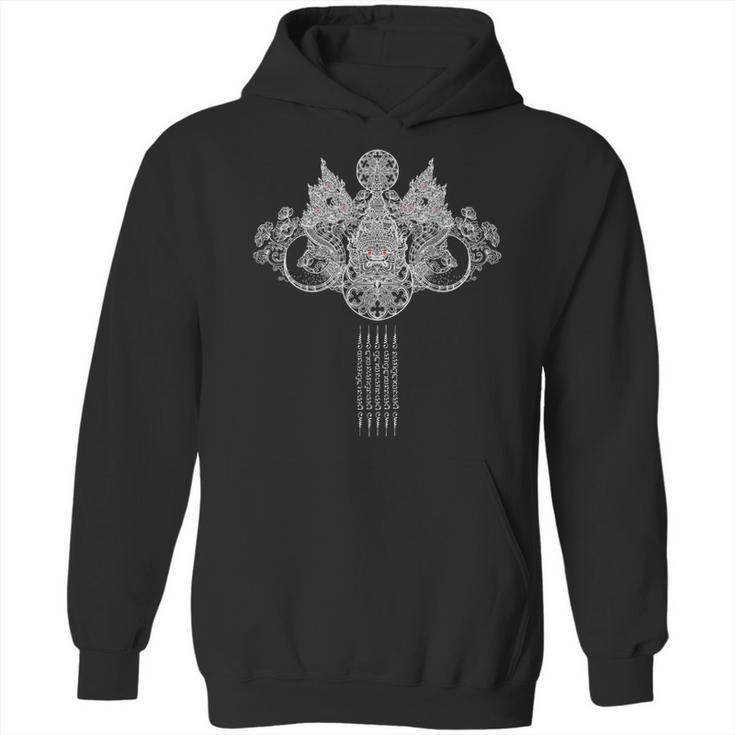Thai Sak Yant Tattoo Muay Thai Art Unisex Hoodie