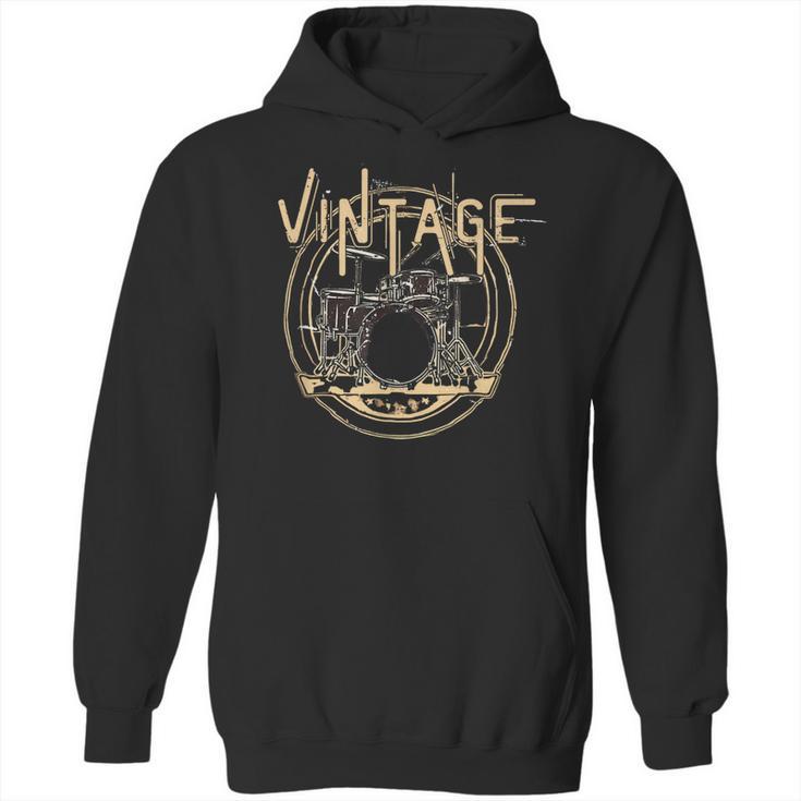 Vintage Drum Kit Unisex Hoodie
