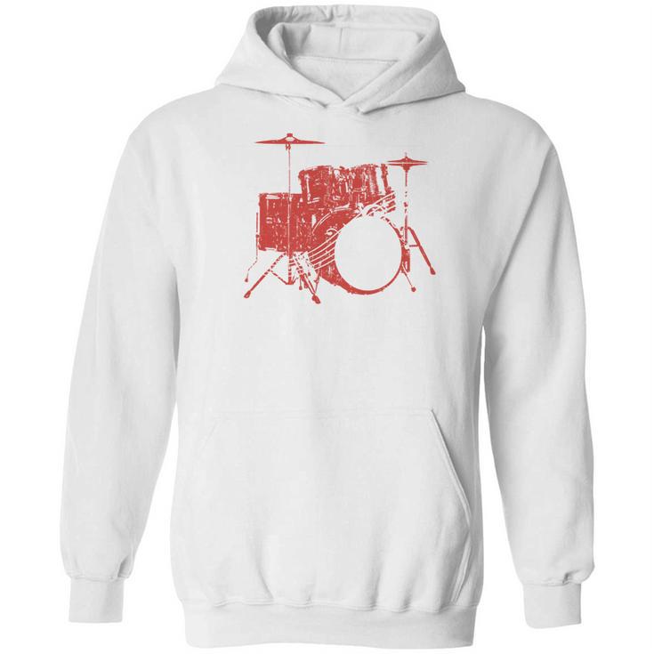 Drum Kit Drummer Band Musical Instrument Rock Music Unisex Hoodie