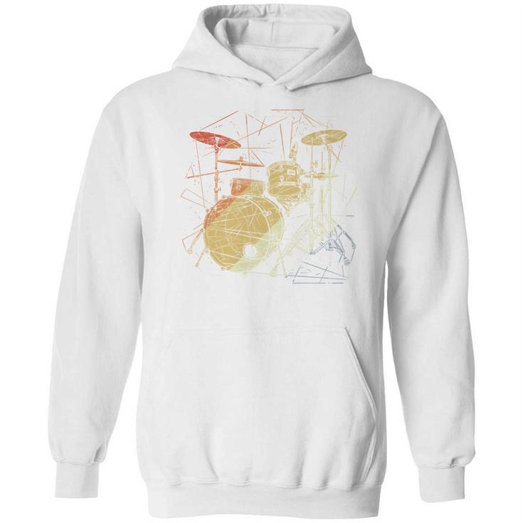 Drum Kit Retrowave Drums Unisex Hoodie