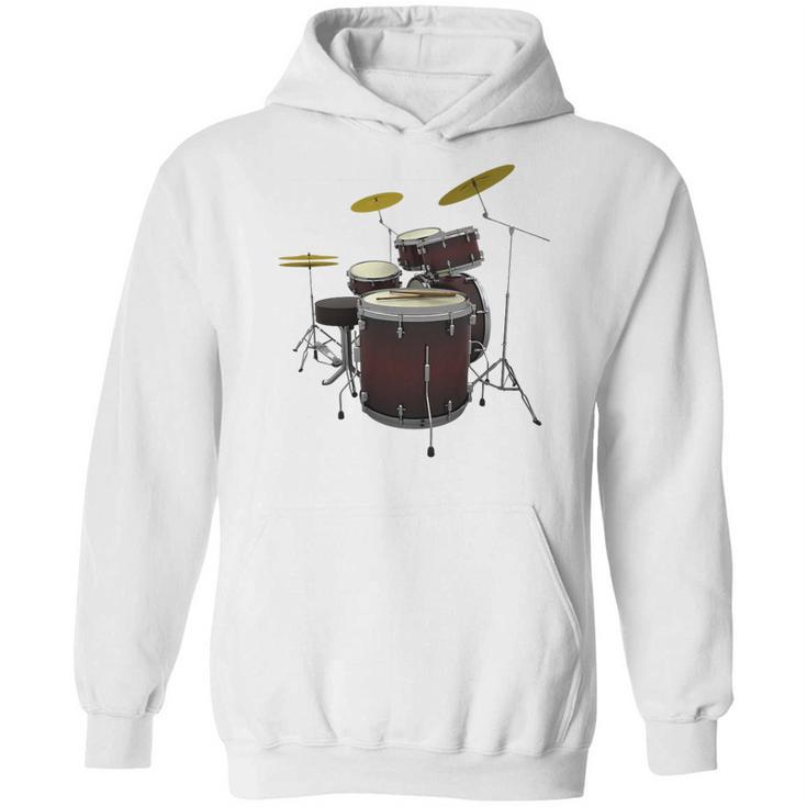 Drummer Drum Kit Premium Tri-Blend Unisex Hoodie