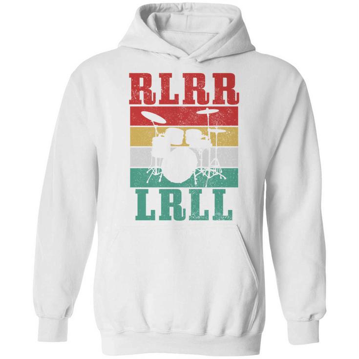 Drummer RLRR LRLL Vintage Drum Kit Sweatshirt Unisex Hoodie