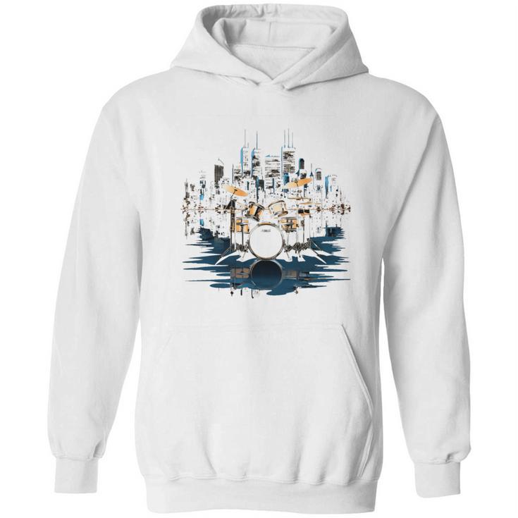 Drumset Drum Kit Music Drummer Drumming Unisex Hoodie