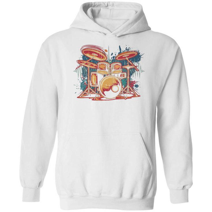 Dynamic Drum Kit For Drummers And Rock Music Lovers Sweatshirt Unisex Hoodie