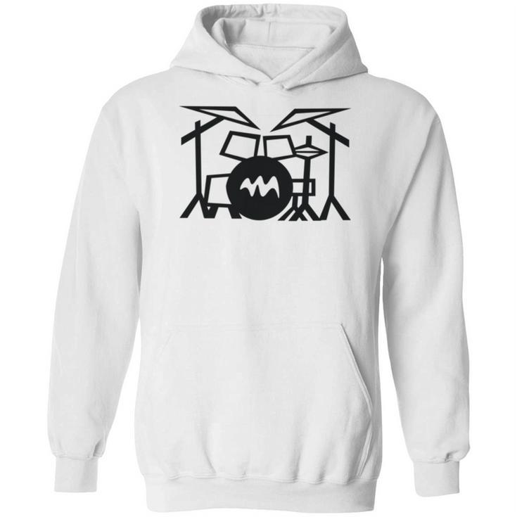 Retro Drum Kit Unisex Hoodie