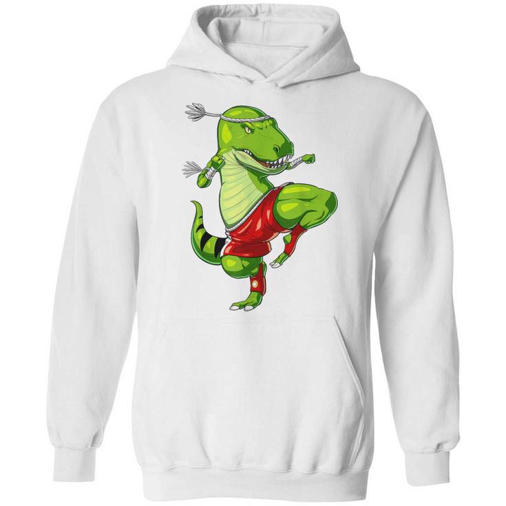 T-Rex Dinosaur Muay Thai Boxing Karate Martial Arts Kung Fu Unisex Hoodie