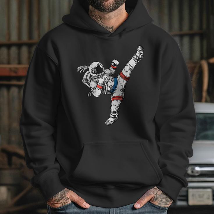 Astronaut Muay Thai Fighter Space Martial Arts Men Women Kid Unisex Hoodie Astronaut Muay Thai Fighter Space Martial Arts Men Women Kid Unisex Hoodie